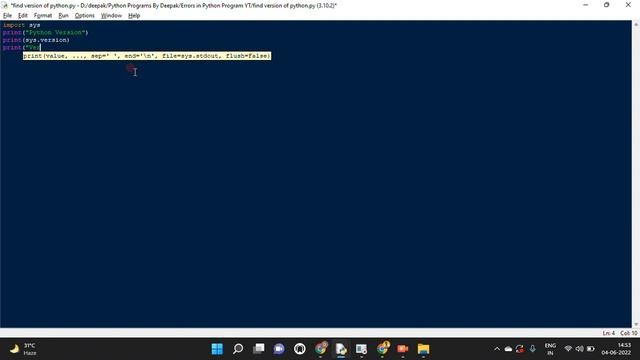 #pythonprogramming | How to get the Python version number you are using. | Python Programs #1 смотреть онлайн