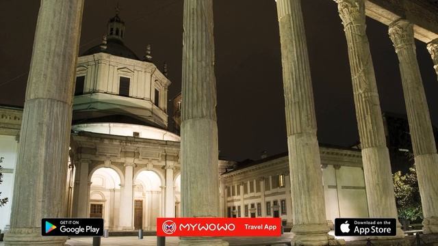 Базилика Сан–Лоренцо – Колонны И Внешний Вид – Милан – Аудиогид – MyWoWo Travel App смотреть онлайн