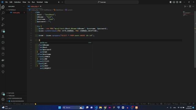 شرح شامل للغة PHP و MySQL - #10 (PDO - WHERE) смотреть онлайн