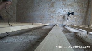 Как сделать деревянные полы на анкерах на бетоне  высотой 20 см без скрипа.