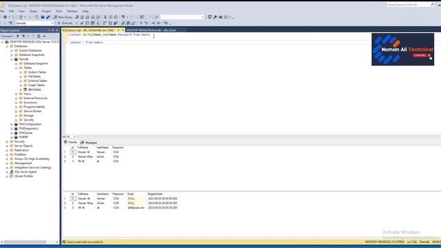 SQL Server Select Statement in Urdu/Hindi смотреть онлайн