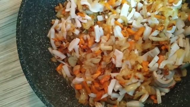 Готовим рис с кальмаром вкусно и полезно смотреть онлайн