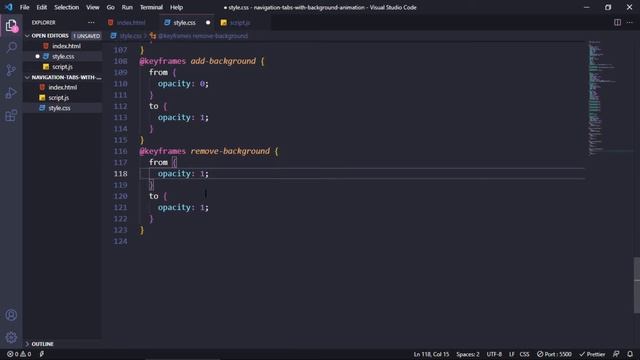 How to Make Animated Tab Bar Using HTML CSS JS | navigation tabs with background animation | смотреть онлайн