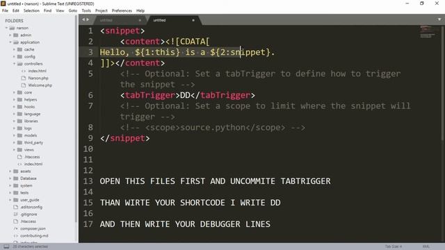 Sublime 3 shortcut for Debugging смотреть онлайн