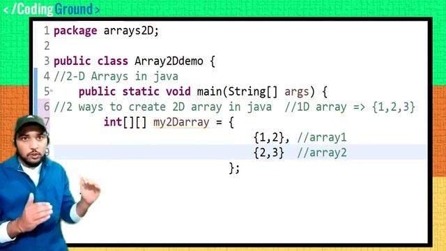 Two-Dimensional Array in Java with example program | Coding Wallah смотреть онлайн