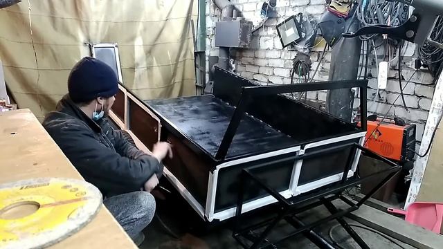 Телега - самосвал к мотоблоку. Часть 2. смотреть онлайн