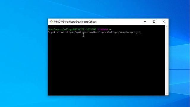 Cloning A Git Repo - Git Tutorial | Developers College смотреть онлайн