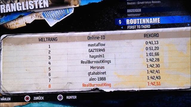 Burnout Paradise - Ranked Race Leaderboards PS3 (2011-2012) | Reupload смотреть онлайн
