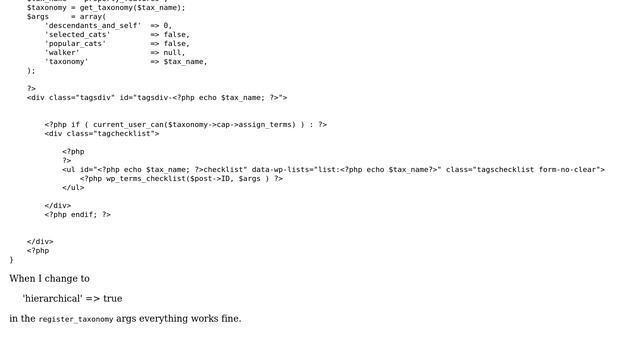 Wordpress: Non-hierarchical custom taxonomy using checkboxes on edit-screen -＞ saving issue смотреть онлайн