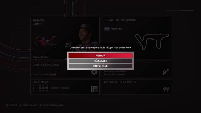 PS5 MOTOGP21 bug ghost can't load time trial смотреть онлайн
