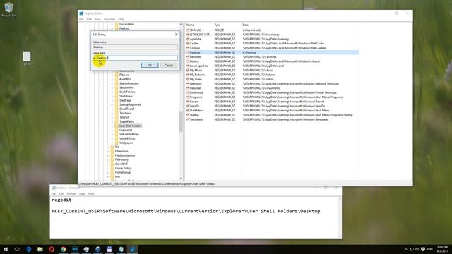 How to modify the Desktop folder's location from the Windows Registry смотреть онлайн