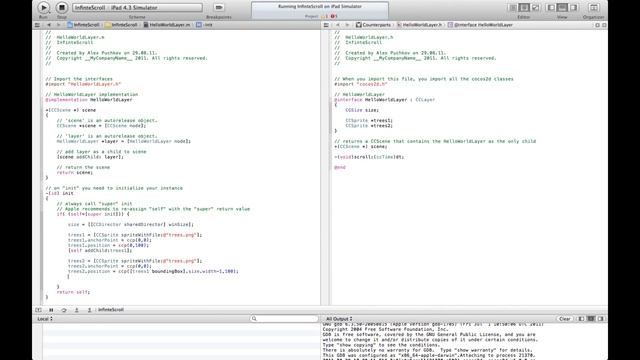 Cocos2D Tutorial: Infinite Scrolling Background смотреть онлайн