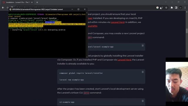 Installer Laravel menggunakan Git dan Composer смотреть онлайн