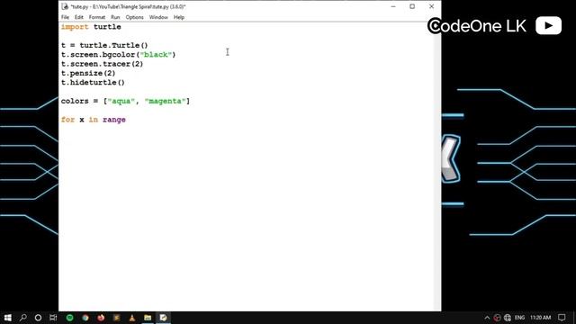 How to Draw Triangle Spiral using Python Turtle | Python Turtle Graphics Tutorial | Turtle Design смотреть онлайн