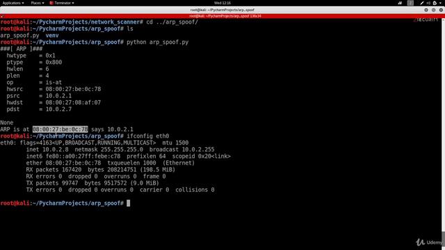 4. Отправка ответов ARP