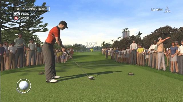 Tiger Woods PGA Tour 12 Gameplay 9 Holes Xbox 360 смотреть онлайн