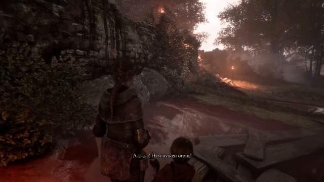 Стараемся пройти на ферму. Игра "A Plague Tale Innocence" на PS5. Часть 4. смотреть онлайн