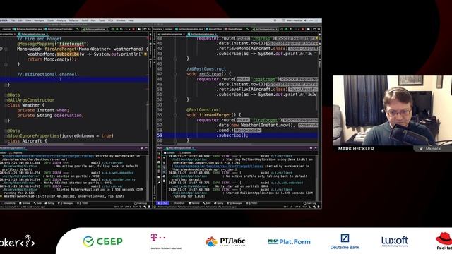 Mark Heckler, Oleh Dokuka — RSocket + Spring: A full throttle introduction смотреть онлайн