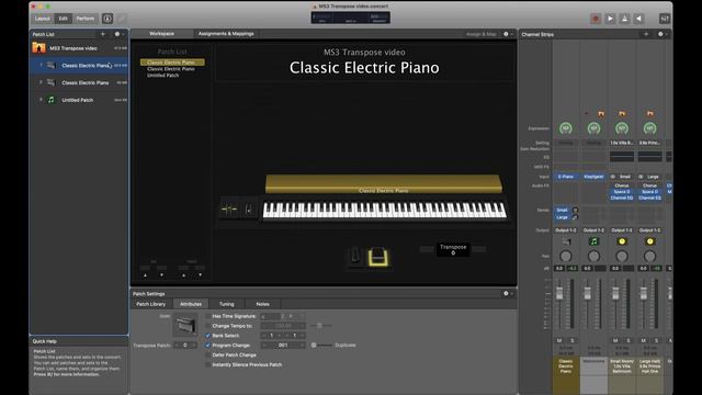 How to Transpose in MainStage 3 Tutorial смотреть онлайн
