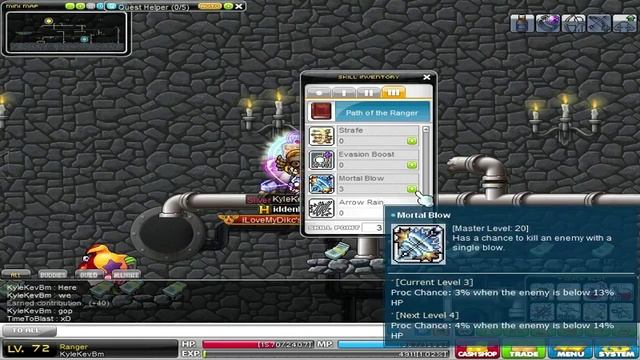 MapleStory Hunter 3rd Job Advancement & Arrow Rain & Random Stuff смотреть онлайн