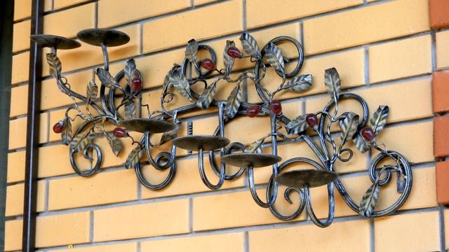 Кованый подсвечник настенный подсвечник на стене Днепропетровск Днепр смотреть онлайн