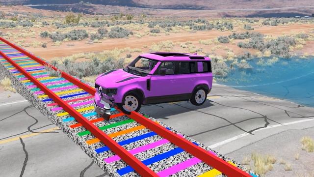 The bus transport vehicle is moving - BeamNG смотреть онлайн