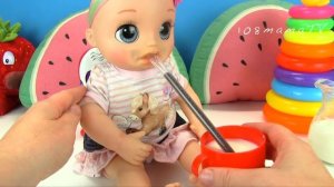 Как Надо Пить Через Трубочку? Оля Так Не Умеет! Мультики Как Мама Играет в Куклы 108мама тв