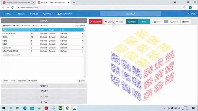 WEB 2 0 ARACI WORDART KULLANIMI смотреть онлайн
