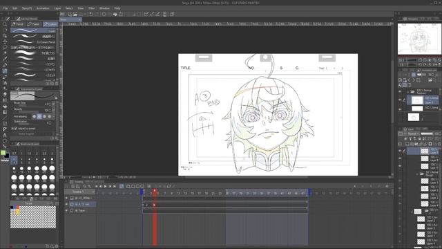 The Complete Beginner's Tutorial to Digital Animation in Clip Studio Paint: Animating a Head Turn смотреть онлайн