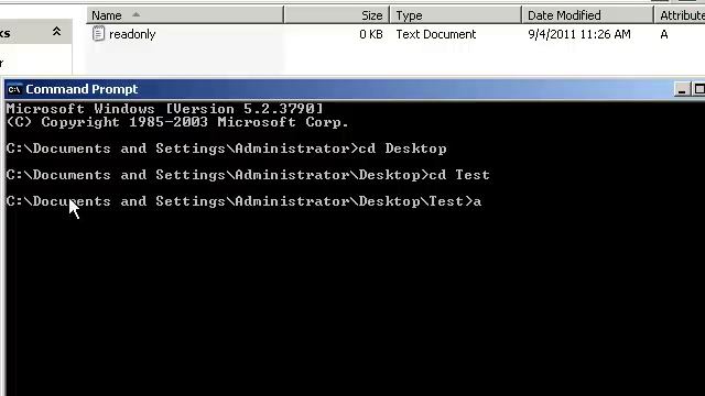 Read Only Attribute from Command Line смотреть онлайн