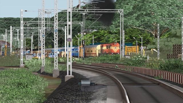 4 Trains Crossing Railroad Tracks | BUMPY RAILROAD | Train Simulator | TS 2022 | KR King of Gamer смотреть онлайн