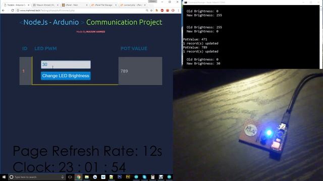Serial Communication NodeJS Arduino || MAhmed.tech смотреть онлайн