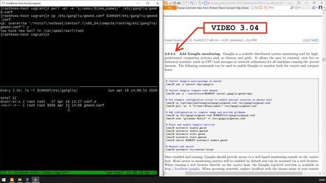3.04 - HPC Ecosystems OpenHPC101 - Add Ganglia Monitoring смотреть онлайн
