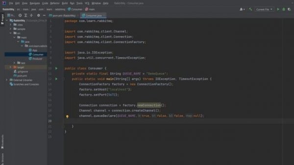 RabbitMQ - How to consume message from RabbitMq using Java
