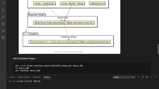 Hello, Ninja! Application with 'CMake' and 'Ninja' "basic_102" смотреть онлайн
