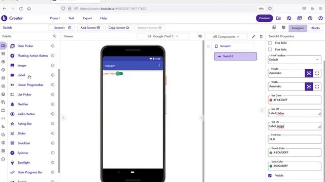 Switch - kodular | (MIT App Inventor,Appybuilder,Thunkable) смотреть онлайн