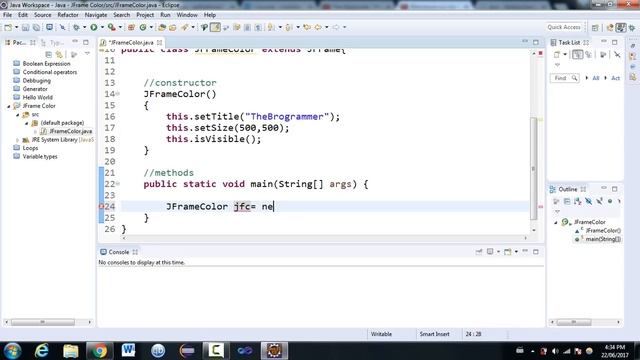 JFrame Tutorial - How to Set Color смотреть онлайн