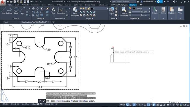 Autocad Practice Problem 10 смотреть онлайн
