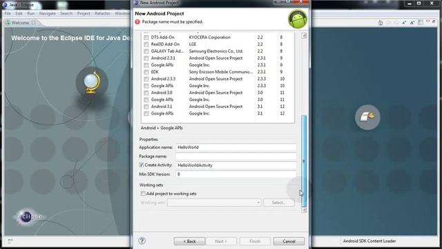 How to Create Android Apps Eclipse Export apk Market Ready Files смотреть онлайн