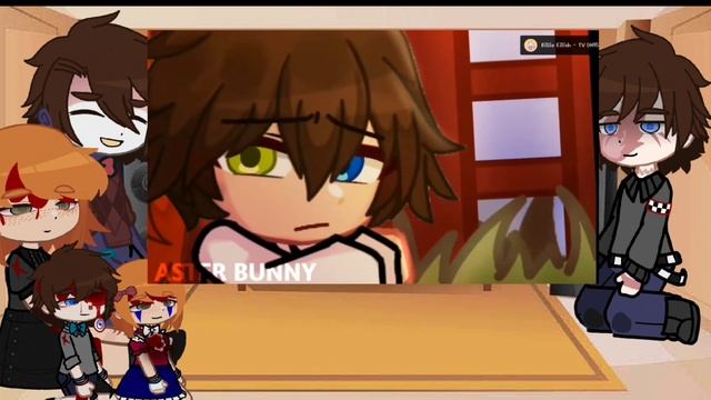 Aftons react to Elizabeth Afton || FNAF || gacha || reaction || TW: BLOOD, GORE || nineeightii смотреть онлайн