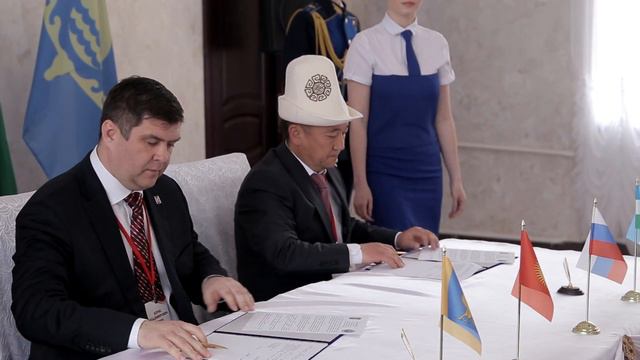 Подписание Соглашения между городами Кумертау и Каракол Киргизской республики. смотреть онлайн