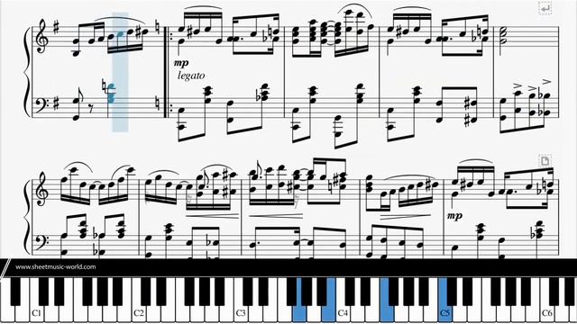 Scott Joplin & Louis Chauvin - Heliotrope Bouquet A Slow Drag Two Step (Cover Piano) Sheets Tutoria смотреть онлайн