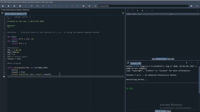 Newton Raphson Method in Python - Numerical Methods смотреть онлайн