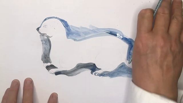 Как нарисовать горностая / How to draw / Рисование / Учимся рисовать смотреть онлайн