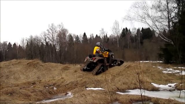 Квадроцикл BRP Can Am Renegade 1000 G2 на гусеницах смотреть онлайн