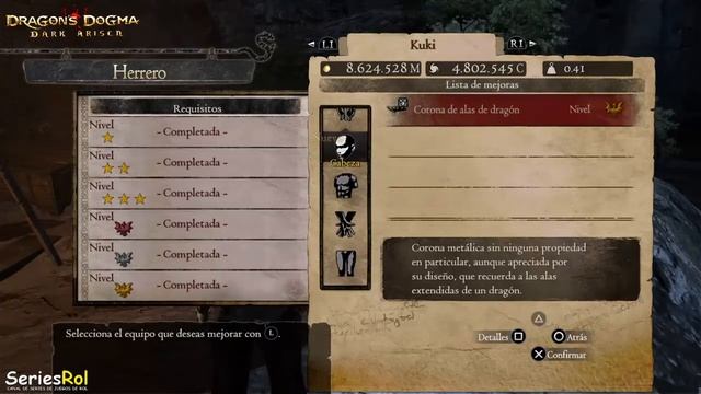 Dragon Dogma Dark Arisen Combicando vocaciones para conseguir ARMAS Y ARMADURAS nivel 3 | SeriesRol