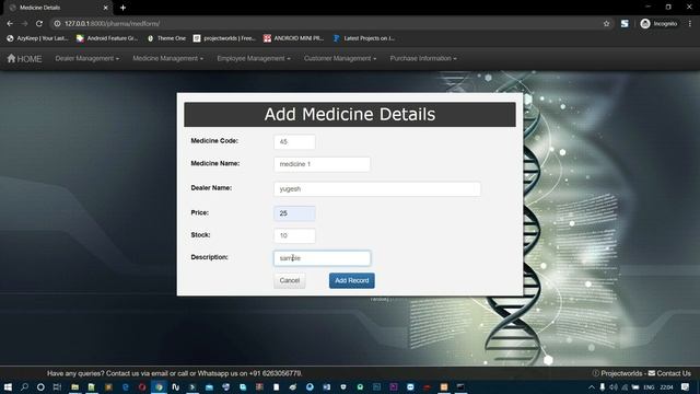 Django Project on Medical Shop Management System смотреть онлайн
