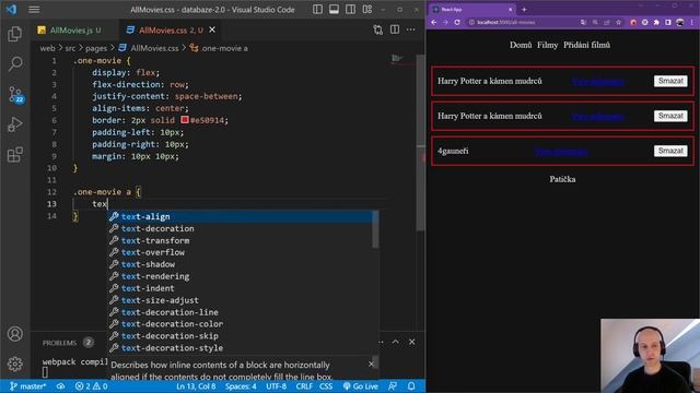 45. React 3 - Databáze firebase 2 - styluejeme aplikaci смотреть онлайн