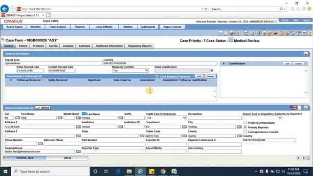 Session 4 - Tabs and Fields of Case Form & Management of Cases in Argus Safety смотреть онлайн