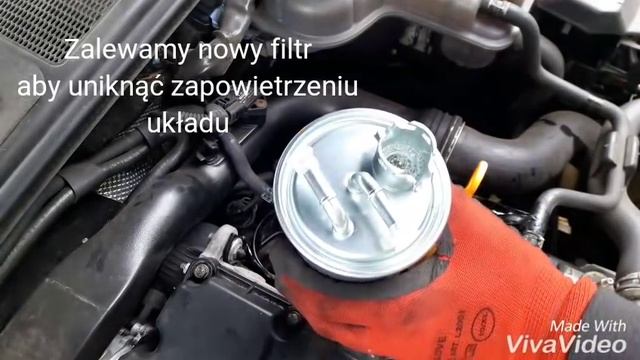 Replacement diesel fuel filter 1.9 tdi Audi vw Passat Skoda Seat (bleeding) смотреть онлайн